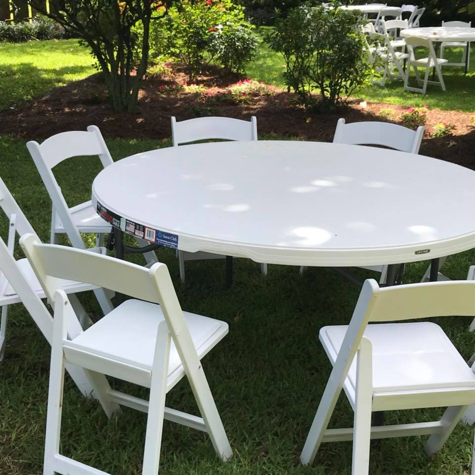 White Resin Chairs photo 6