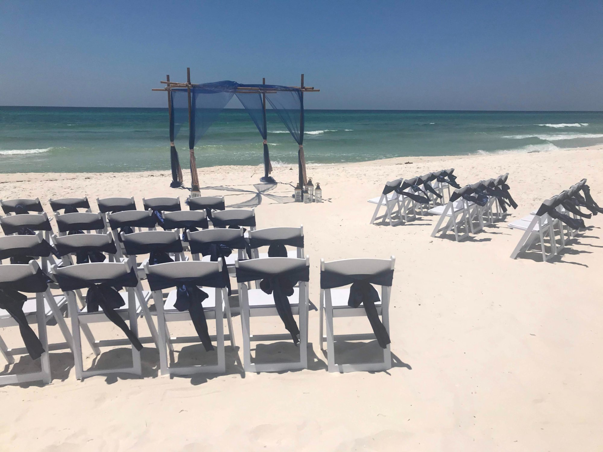 Chairs Navy Sash Arch