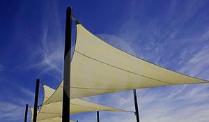 Shade Sail Cream Sky